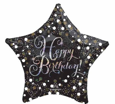 Sparkling Star Birthday Foil