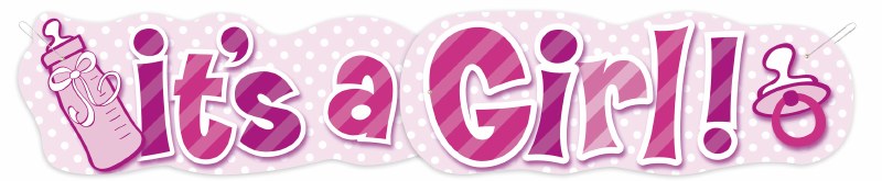 its a girl banner