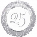 25th Anniversary Foil Balloon