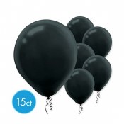 Black 12in Latex 15ct