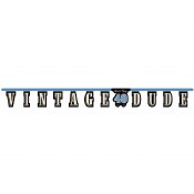 40th Vintage Dude Banner