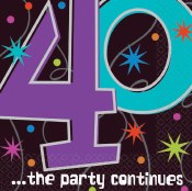 40th Birthday Lunch Napkins