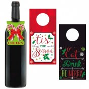 Christmas Wine Tags