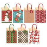 Kraft Christmas Mini Bags 7ct