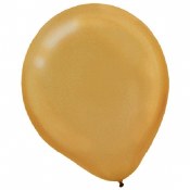 Gold Pearl 12in Latex 15ct