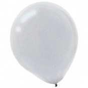 Silver Pearl Latex Balloon