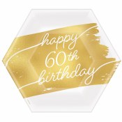 60th Dessert Plates
