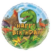 Dino Bday 18in Foil