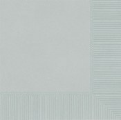 Silver Beverage Napkins