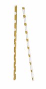 Paper Straws Gold Dots