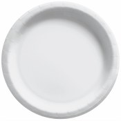 White Lunch Paper Plates