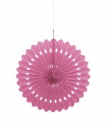 Paper Fan Decor 16in Pink