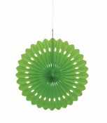 Paper Fan Decor 16in Lime