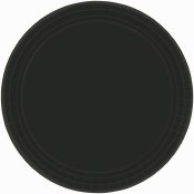 Black Lunch Paper Plates