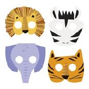 Jungle Animal Masks Paper