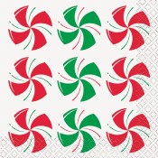 Peppermint Christmas Napkins