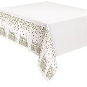 Birthday Black Gold Tablecover