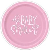 Pink Baby Dessert Plates