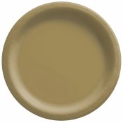 Gold Dinner Paper Plates