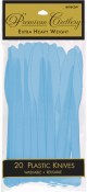 Powder Blue Plastic Knives
