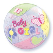 Baby Girl Flower Bubble