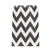 Chevron Favor Bags-black