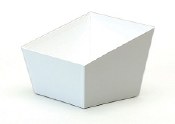 White Square Hi Back Tray