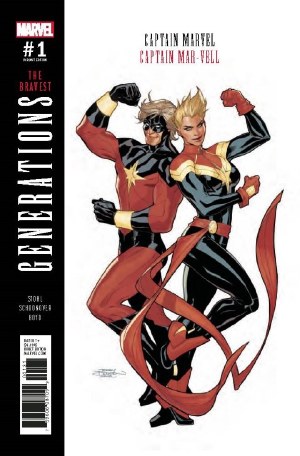 Generations Capt Marvel &amp; Capt Mar-Vell #1 Dodson Var