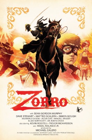 Zorro Man of the Dead #1 (of 4) Cvr C Scalera Movie Poster H
