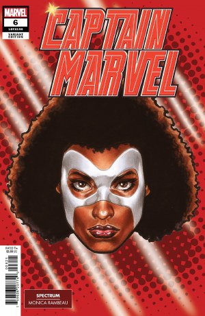 Captain Marvel #6 Mark Brooks Headshot Var