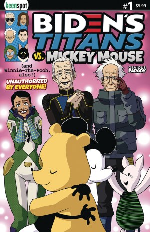 Bidens Titans Vs Mickey Mouse (Unauth) #1 Cvr D Mick &amp; Pooh