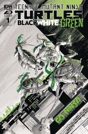 Tmnt Black White &amp; Green #1 Cvr A Shalvey