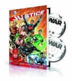 Justice League VOL 1 HC Origin Book & Dvd Blu Ray Set (Net)