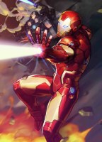 Tony Stark Iron Man #12 Nexon Marvel Battle Lines Var