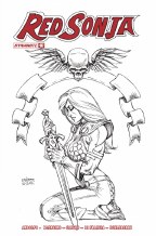 Red Sonja (2021) #7 Cvr H 25 Copy Incv Linsner B&W