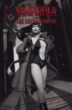 Vampirella Vs Superpowers #1 Cvr K 15 Copy Incv Puebla B&W