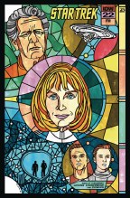Star Trek #22 Cvr C 10 Lendl Stained Glass Connect Var