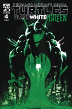 Tmnt Black White & Green #4 Cvr A Gleason