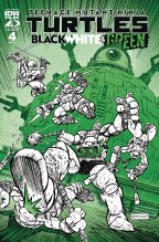 Tmnt Black White & Green #4 10 Copy Catalan Foil