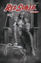 Red Sonja 2023 #11 Cvr O 10 Copy Foc Incv Barends B&W