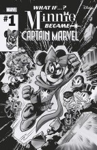 What If Minnie Became Captain Marvel #1 100 Copy Incv Bw