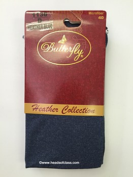 Butterfly Heather Microfiber Tights #1136