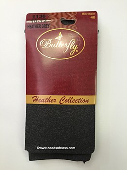 Butterfly Heather Microfiber Tights #1136