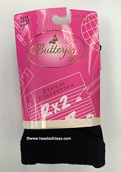Butterfly School Collection Cotton Ribbed Tights 1175