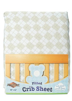 Argyle Design Crib Sheet