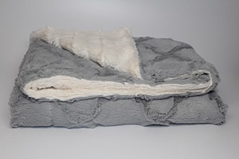 Fur Cozy Blanket - Silver