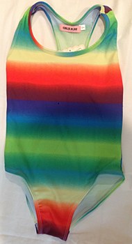 Girls Bathing suit Rainbow