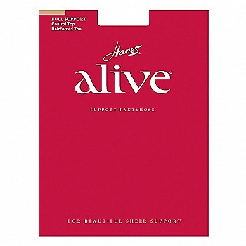 Hanes Alive Full Support Pantyhose Control Top #810