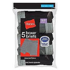 Hanes Boys Boxer Briefs 5 Pack #B749A5