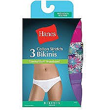 Hanes Cotton Stretch Bikinis #ET42AS